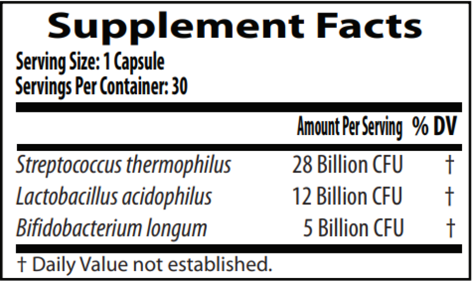 MediBio 45 Billion Probiotic 30 caps Bifidobacterium/Lactobacillus/Streptococcus