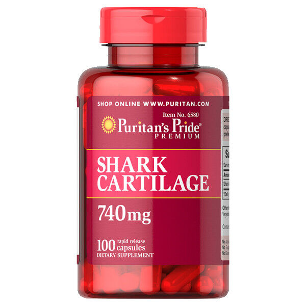 Shark Cartilage 740mg 100Capsules USA by Puritan's Pride