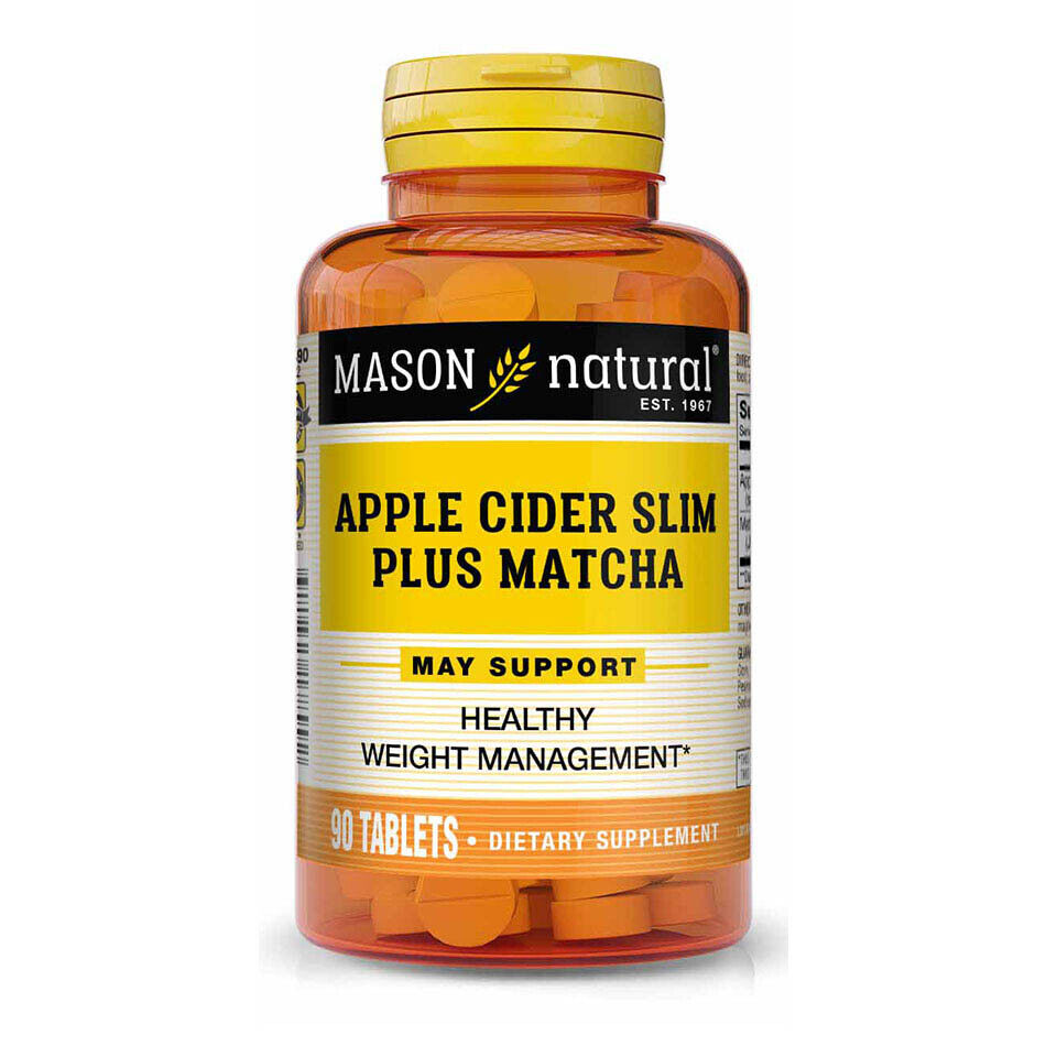 Apple Cider Slim Plus Japanese Matcha Green Tea Powder 90 Tabs Mason