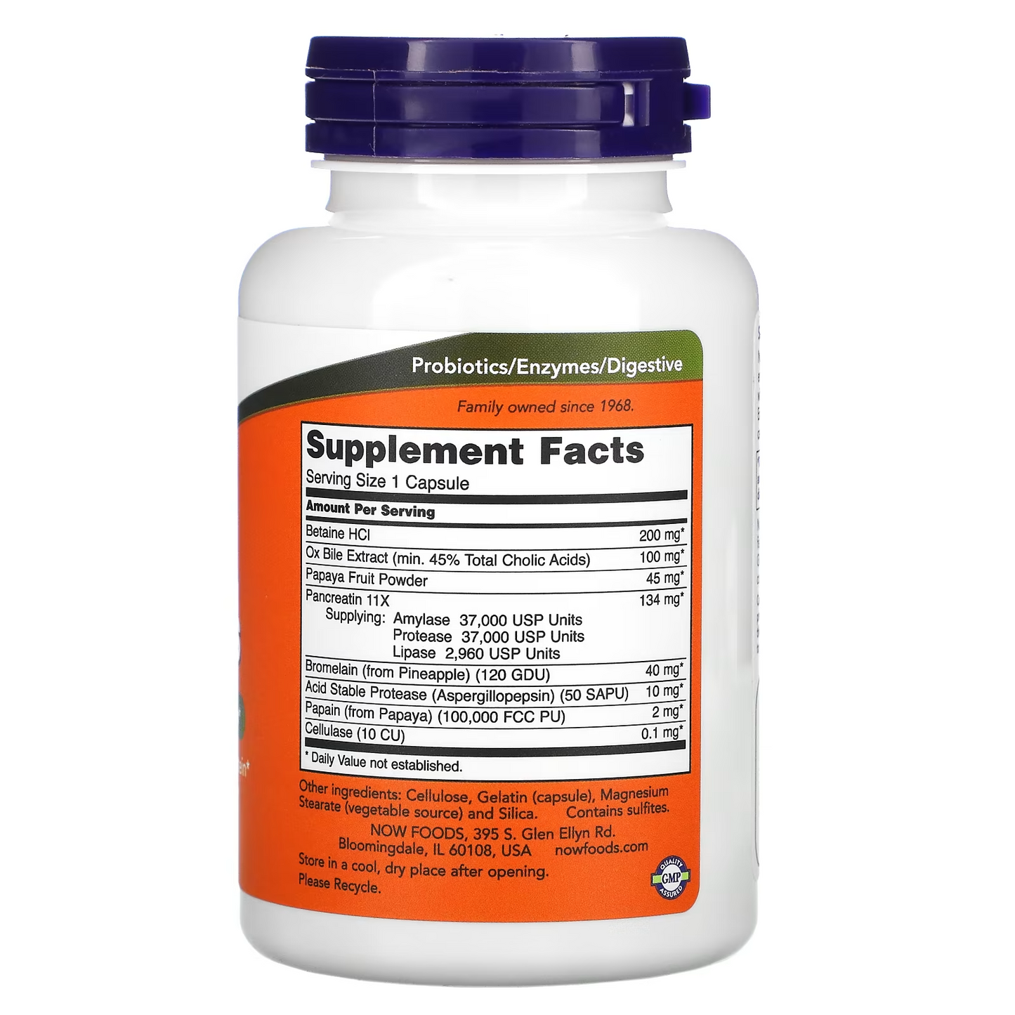 NOW Foods Super Enzymes 2X90 or 1X180 Betaine\Bromelain\Ox Bile\Pancreatin