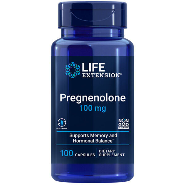 Pregnenonelone 100mg - 100 Caps Life Extension