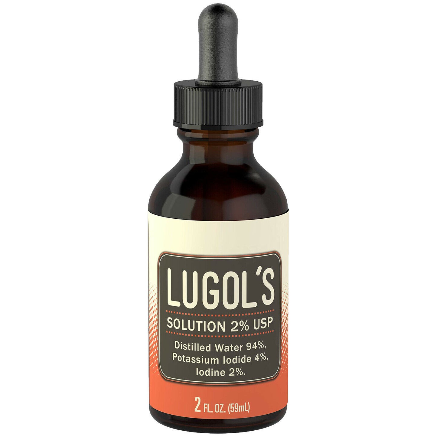 Lugol's Iodine 2% 2oz | Potassium Iodide/ Iodine Solution