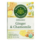 Organic Golden Ginger Tea - 6 Packs of 16 Bags