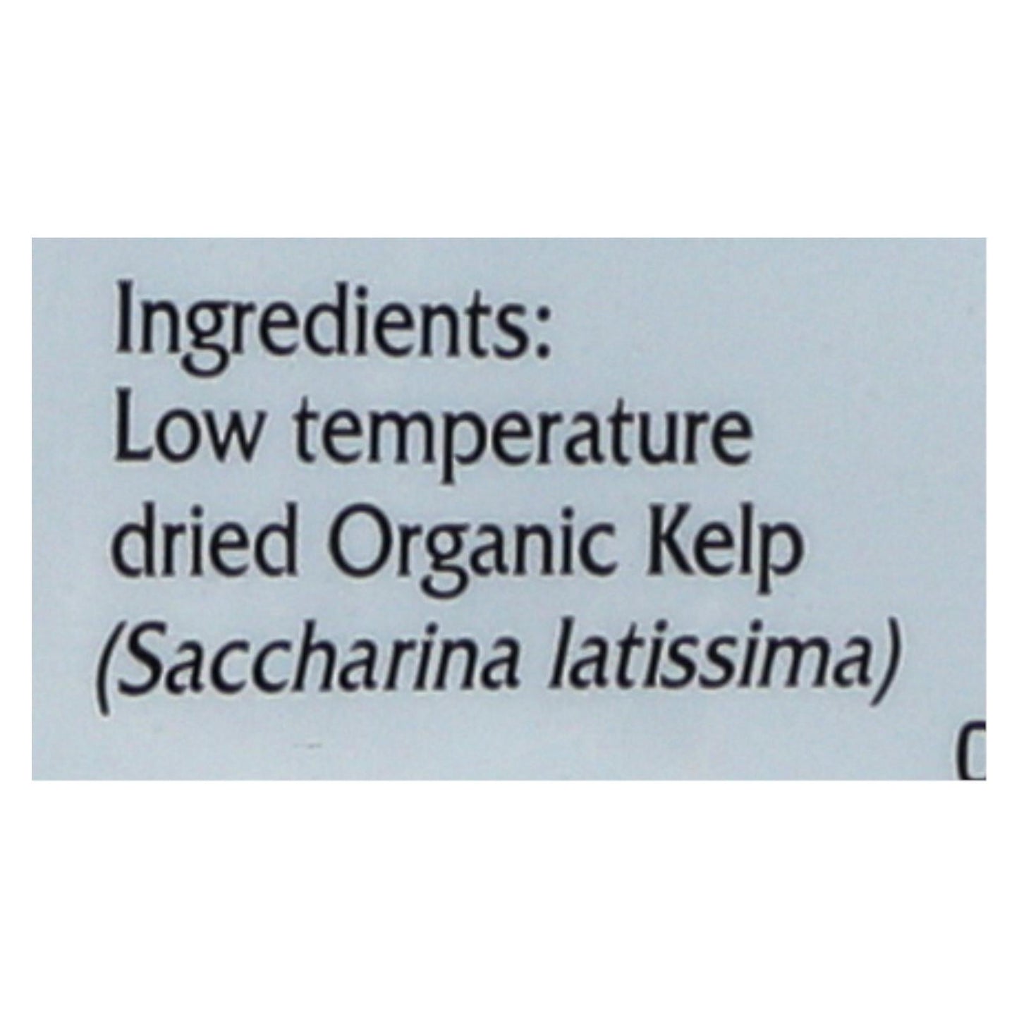 Organic Wild Atlantic Kombu Kelp - Whole Leaf 2 oz