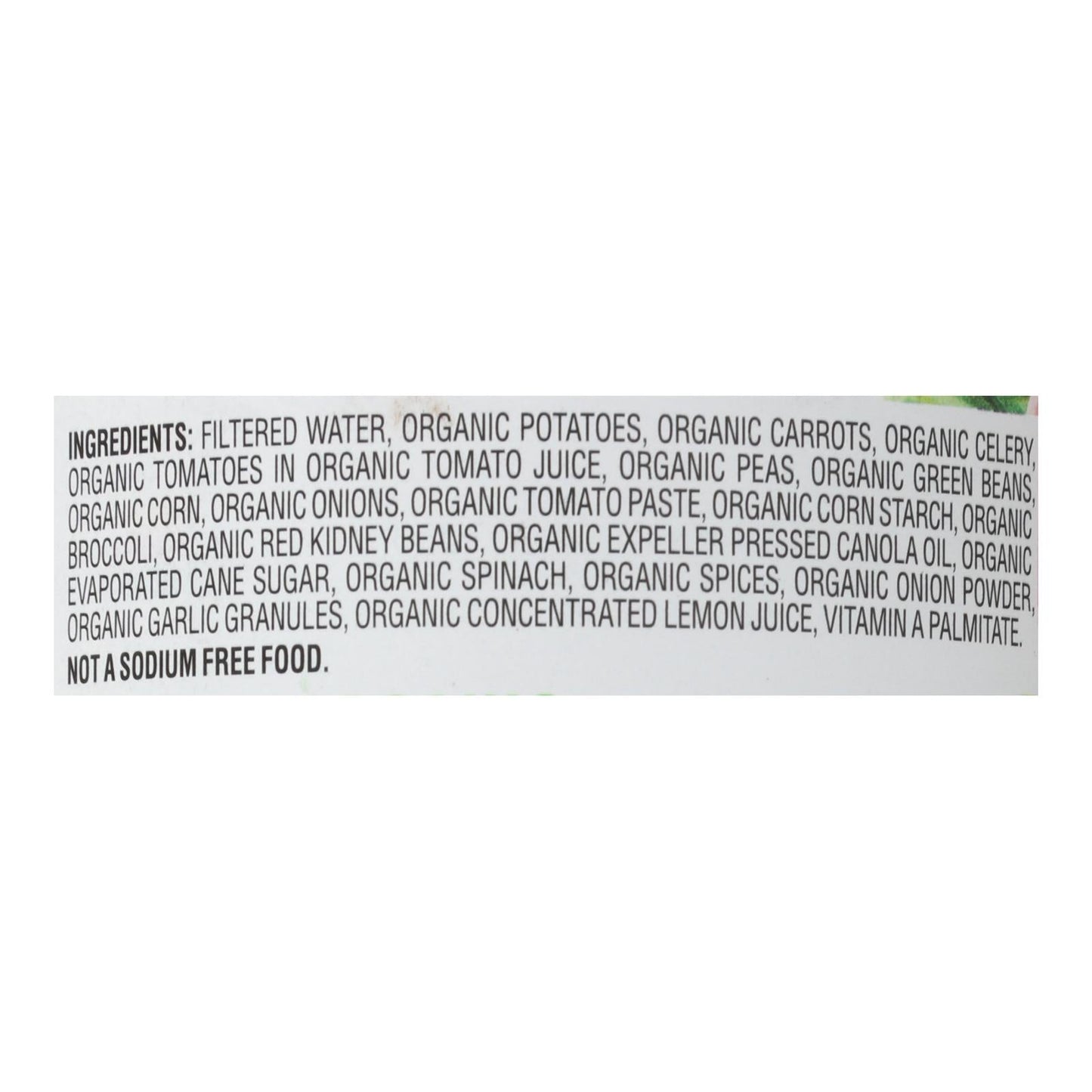 Organic Vegetable Soup, No Salt, 12-Pack, 15 Oz Each