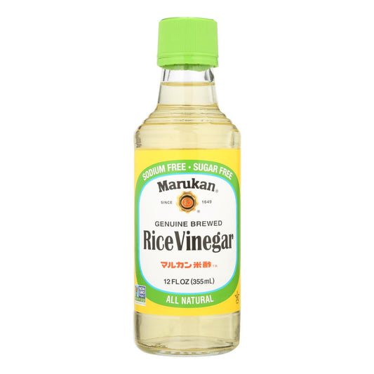 Marukan Rice Vinegar, Genuine Brewed, 6-Pack, 12 Fl Oz