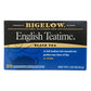 Bigelow Tea English Teatime Black Tea - Case Of 6 - 20 Bags