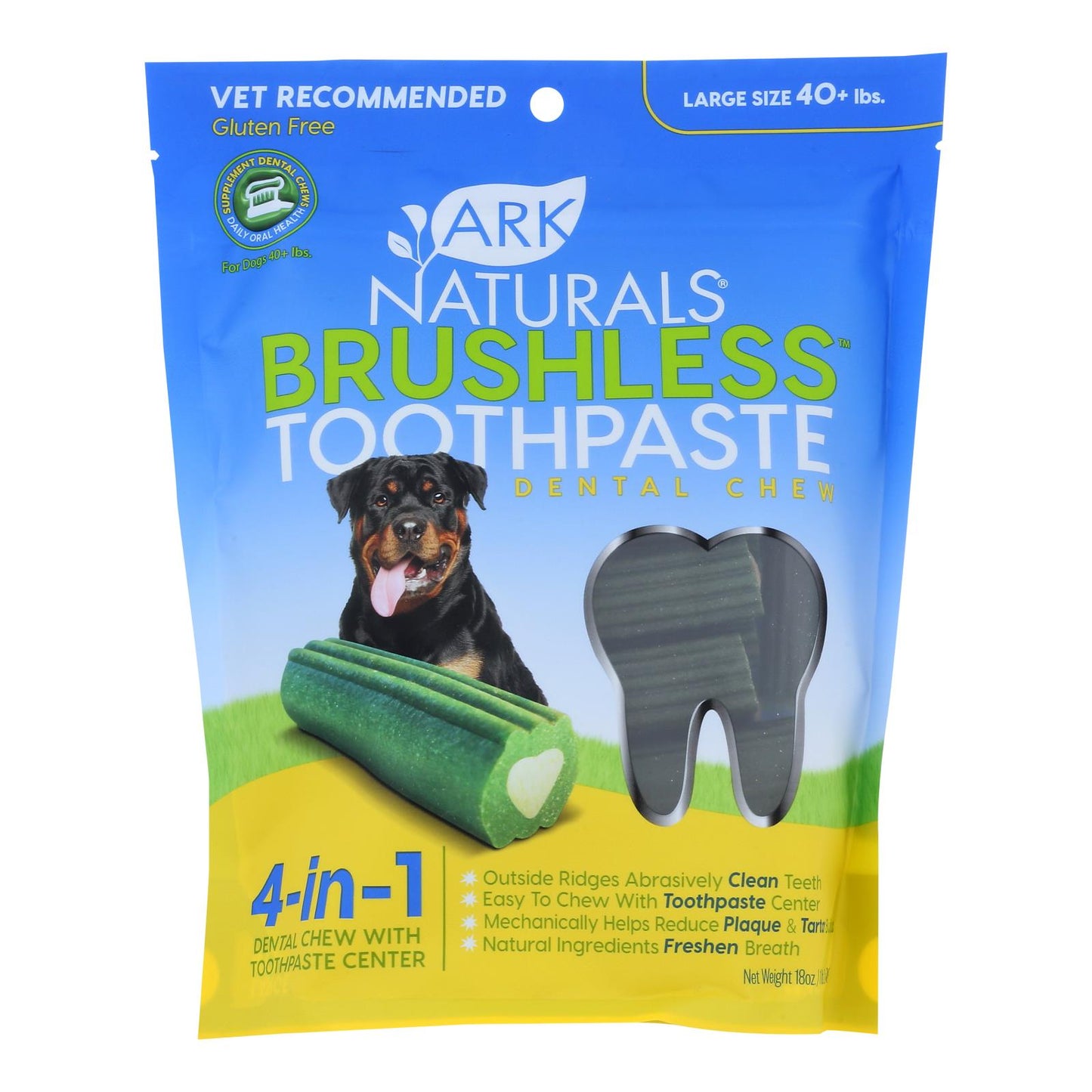 Ark Naturals Large Brushless Toothpaste Chew - 18 oz