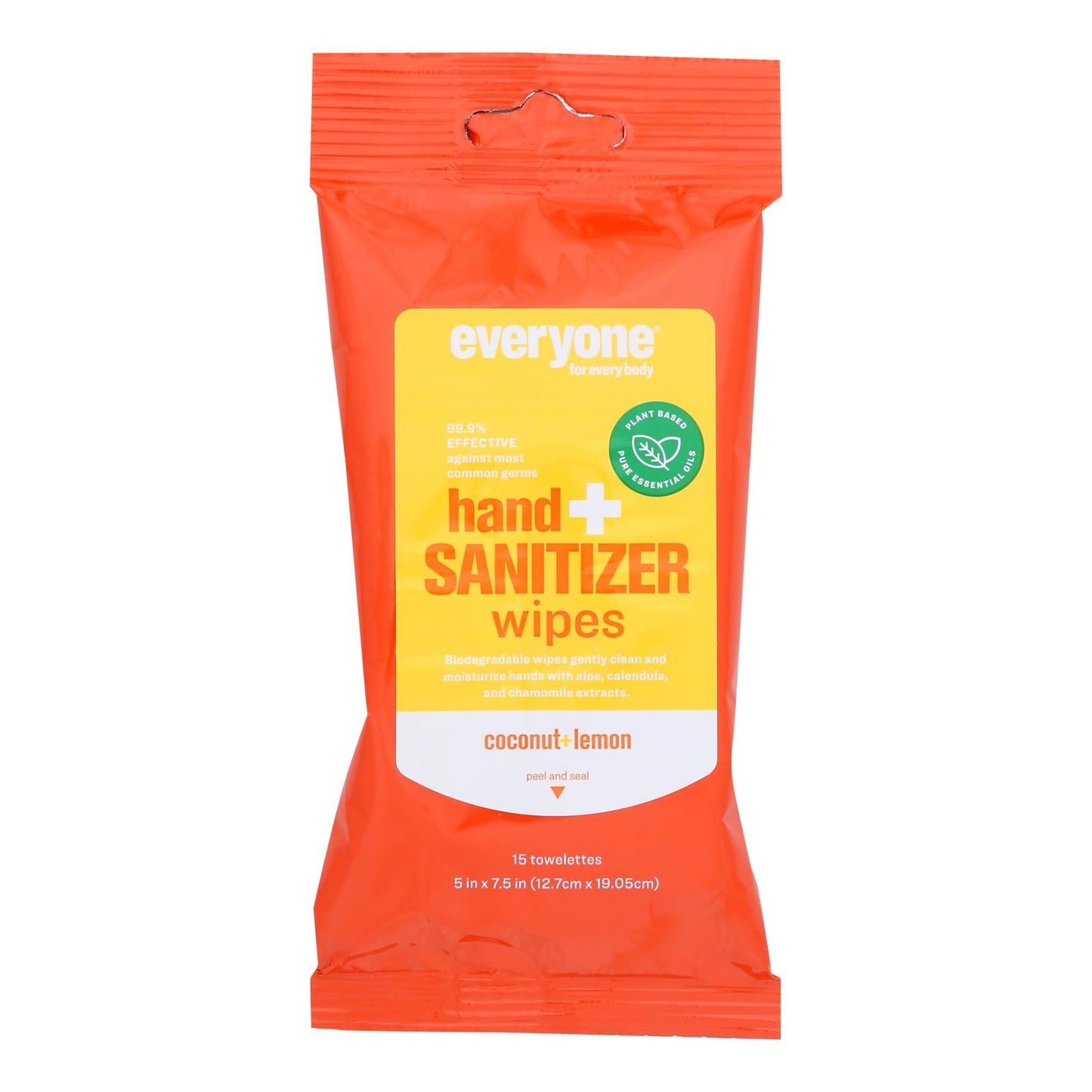 Everyone - Hand Sntzr Wps Coconut Lemon - Case of 6-15 CT