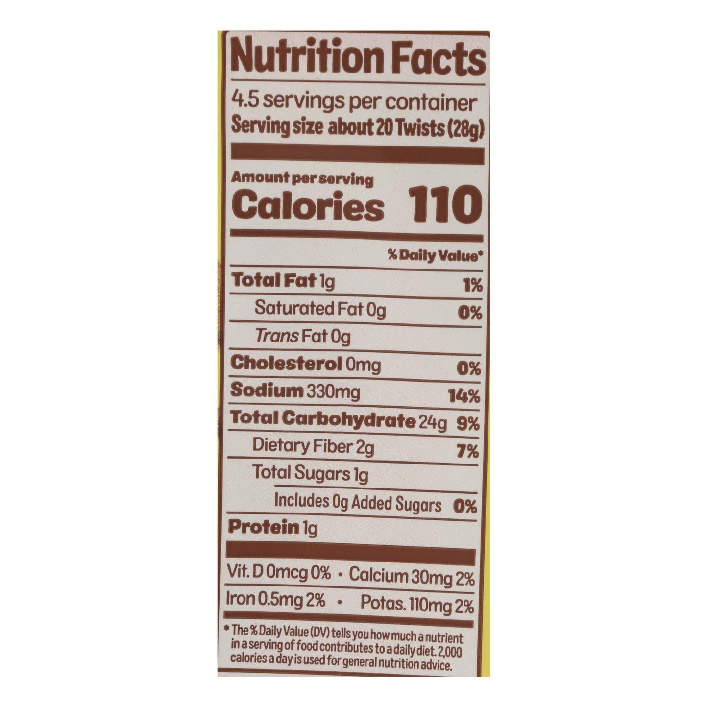 Cauliflower Pretzel Sticks - Twist - 12 Pack - 4.5 Oz