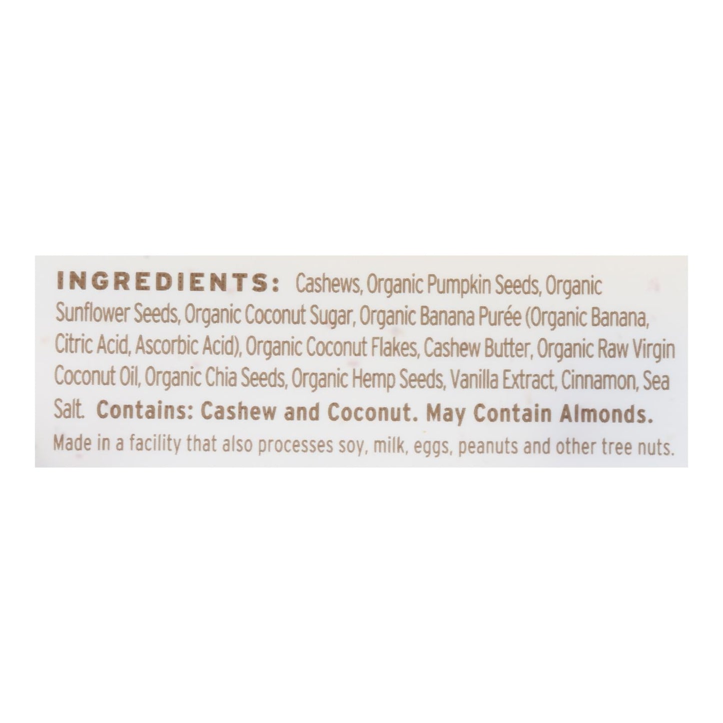 Purely Elizabeth Banana Nut Butter Granola, Case of 6, 8 oz
