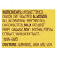 Lily's Dark Chocolate Almond Bars, 55% Cocoa, 3oz, 12 Pack