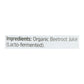 Biotta Organic Juice - Beet Root - Case of 6 - 16.9 Fl oz.