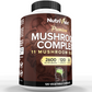 Nutrivein Premium Mushroom Supplement 2600 mg- Bottle 120 Capsules