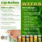 Natural Beeswax Lip Balms – Hydrating, All-Natural Moisturizer for Dry Lips