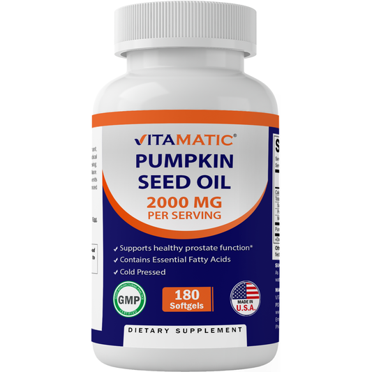 Vitamatic Pumpkin Seed Oil 2000mg | 180 Softgels