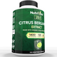 Nutrivein Premium Citrus Bergamot Supplement 1400mg 25:1 Bergamia Extract - 60 Day Supply - 120 Capsules