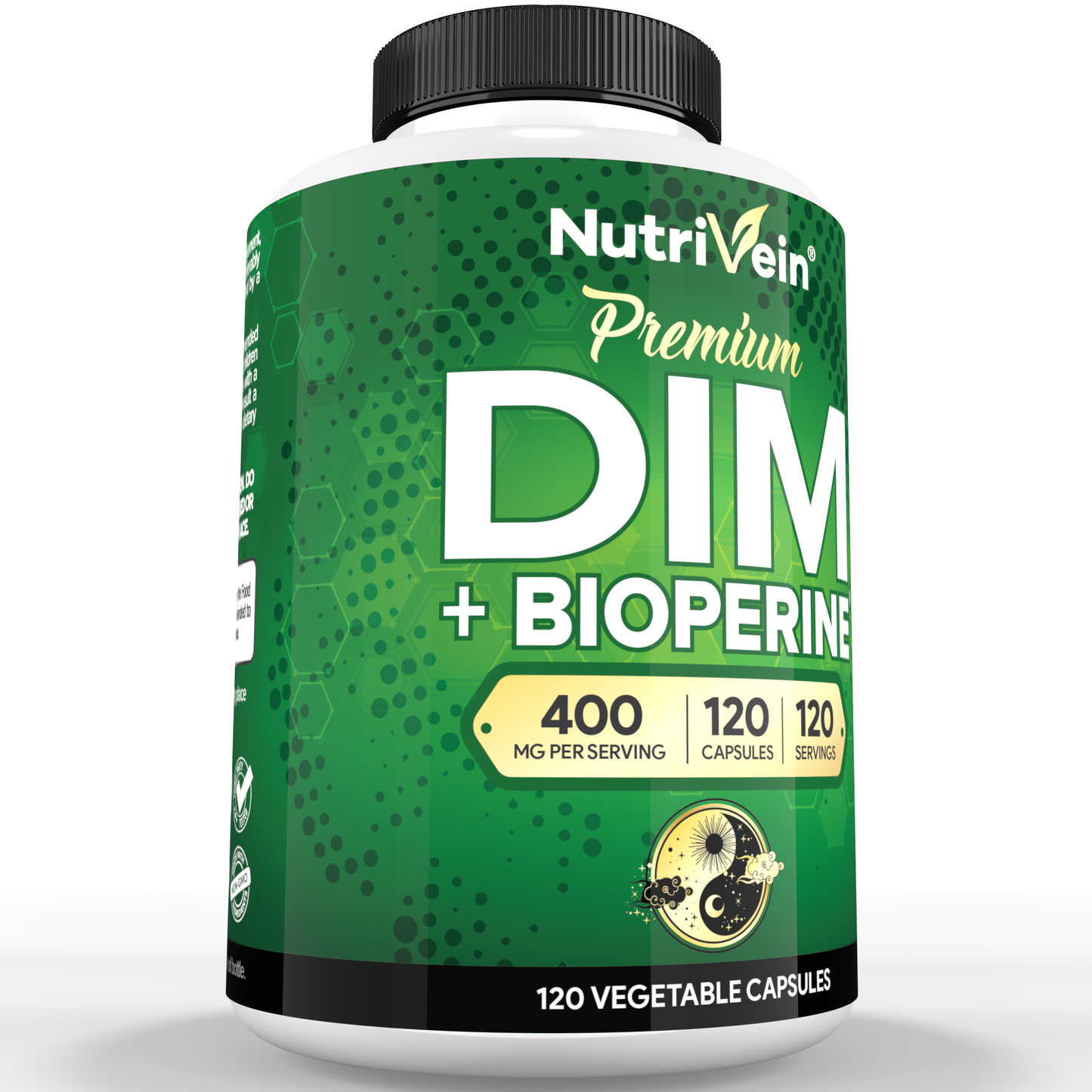 Nutrivein Premium DIM Supplement 400 mg Daily - 120 Capsules