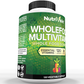 Nutrivein Whole Food Multivitamin for Men & Women – 120 Vegan Multivitamin Caps for Adults