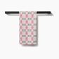 Be Merry Plaid Geometry Tea Towel