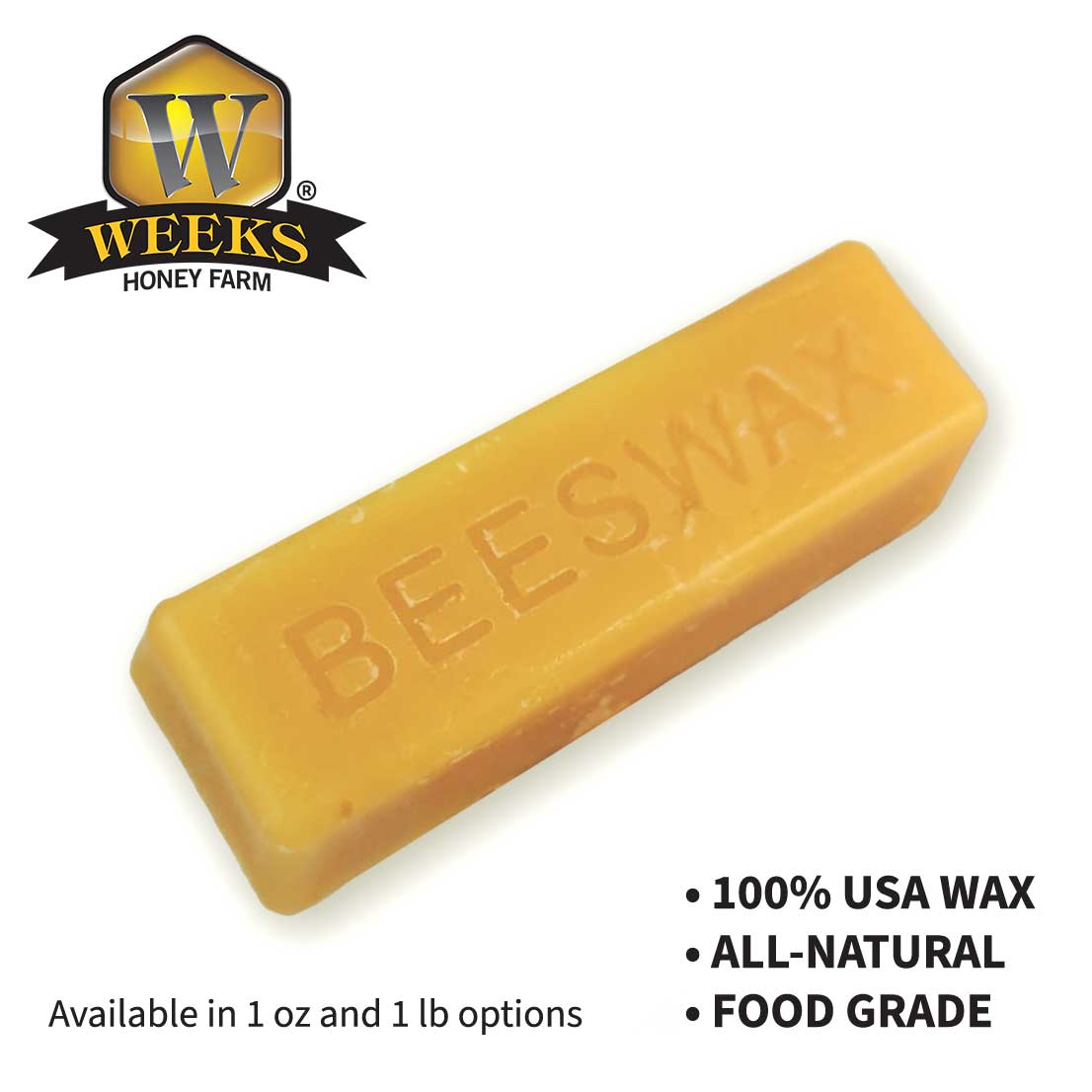 Pure American Beeswax | Weeks Honey Farm