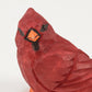 Carved Wood Red Cardinal Figurine