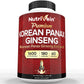 Nutrivein Korean Red Panax Ginseng 1600mg – Extra Strength Formula - 180 Capsules