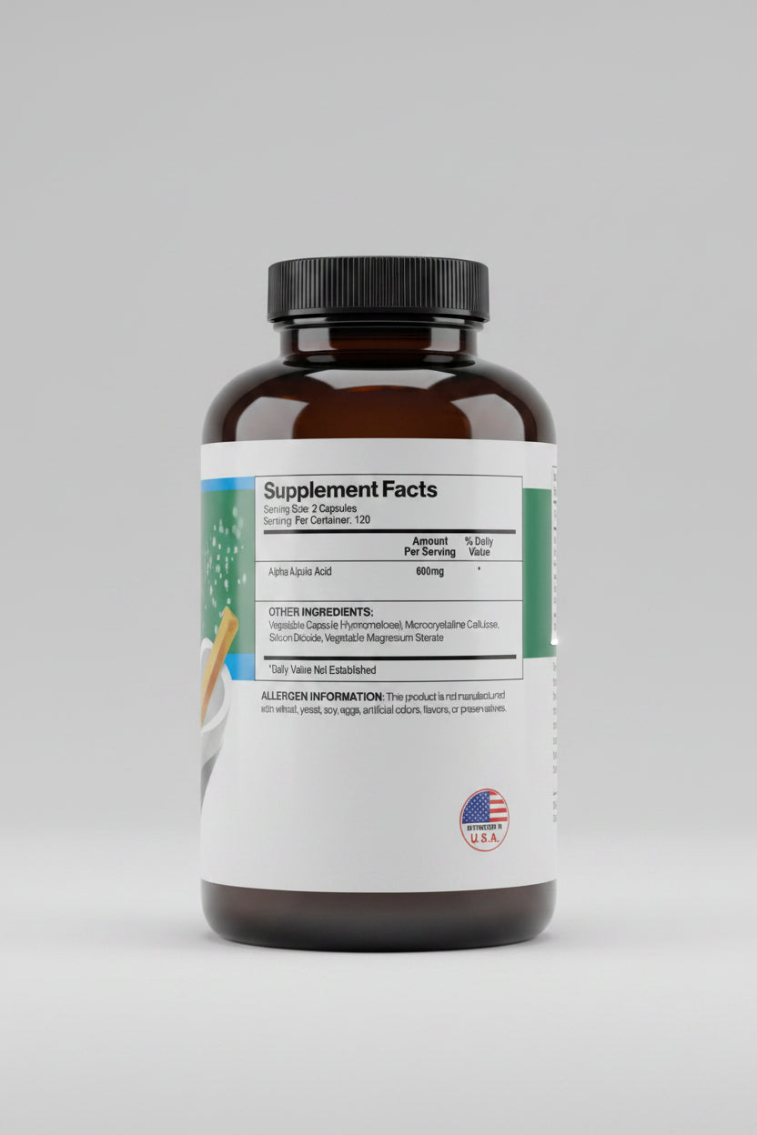 Alpha Lipoic Acid (ALA) 600mg – 240 Veggie Caps | Antioxidant, Brain, Nerve & Skin Support | Non-GMO Nutriment Boutique