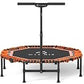 CLORIS 38in/48in Folding Trampoline - Max Load 220lbs / 450lbs Mini Trampoline Rebounder Trampoline for Adults with Adjustable Foam Handle, with safty Padded Cover Best Gift for Kids/Adult