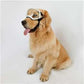 NAMSAN Clear Dog Goggles for Large Dogs, Wide Eyecup & Soft Frame, Anti-UV Sunglasses for Dogs Medium to Large Breed, Driving Dog Eye Protection, Windproof Dustproof, Adjustable, White Frame