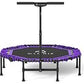 CLORIS 38in/48in Folding Trampoline - Max Load 220lbs / 450lbs Mini Trampoline Rebounder Trampoline for Adults with Adjustable Foam Handle, with safty Padded Cover Best Gift for Kids/Adult