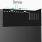 Landen 60P 26.23 Gallon Ultra Clear All Glass Rimless Low Iron Aquarium Tank with Rear Filtration Chamber for Salt and Fresh (Return Pump Included) 23.6Wx17.7Dx15.8H in(60x45x40cm) 8mm Thickness