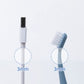 Kitteney Pet Toothbrush for Dogs, Cats with 0.06mm Super Soft Bristles, Head Replaceable, Double Headed Toothbrush for Small to Large Teeth, Easy Teeth Cleaning & Dental Care (Blue)