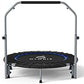 CLORIS 40in Folding Trampoline Mini Trampoline Rebounder Trampoline for Adults Fitness Trampoline with Adjustable Foam Handle, with safty Padded Cover Best Gift for Kids/Adult