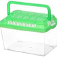 Plastic Turtle Fish Tank Critter Keeper Plastic Terrarium Portable Aquarium Tortoise Living Tank Turtle Holder Hermit Crab Cage Hamster Tank Reptile