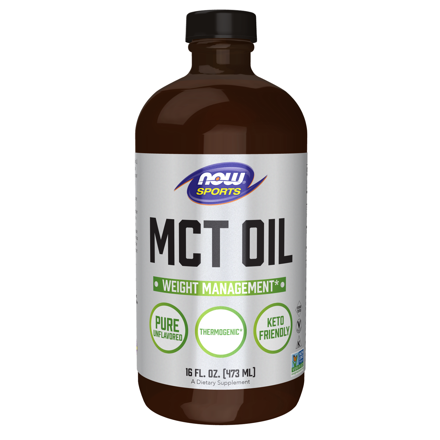 Now Sports MCT Oil Liquid 16oz - 2211