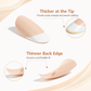 Salon-Style French Tip Press-On Nails - Coffin #029