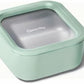 Caraway Glass Food Storage - 10 Cup Glass Container with Ceramic Coated Non-Stick Lids - Easy to Store, Non-Toxic, Dishwasher, Oven, & Microwave Safe
