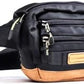 Wilderdog Utility Fanny Pack stores Treats, Balls, Keys in 3 Pockets with adjustable strap and Poop Bag dispenser (Black)
