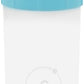 Re-Fill Powder Container To-Go, 2-Compartment Powder Travel Dispenser with Measurements - Powder Container for Protein Powder and Pre-Workout to use On-The-Go (Blue)