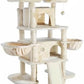 SHA CERLIN 68 Inches Multi-Level Large Cat Tree for Large Kitties/Big Cat Tower with Condo/Cozy Plush ‌Pussycat Perches/Sisal Scratching Posts and Hammocks/Activity Center/Beige