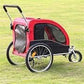 Midlee Dog Red Bike Stroller (Large)