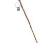 SE Natural Wood Walking Stick with Root Head, Carved Hand Grip, Steel Spike and Metal-Reinforced Tip Cover, 55" - WS631-52RH
