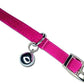 CHUKCHI Heart Bling Cat Collar with Safety Belt and Bell 8-11 Inches