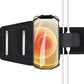2 Pack Cell Phone Holder Armband - Reflective & Adjustable Wristband Strap Arm Bands Case Compatible with iPhone 16 15 14 13 12 Mini Pro Max Plus Samsung Galaxy Pixel for Workout Exercise Sports