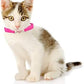 CHUKCHI Heart Bling Cat Collar with Safety Belt and Bell 8-11 Inches