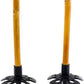Booyah! Bamboo Downhill Ski Poles - Alpine Ski Poles with Black Pole Grip and Black Baskets, Ski Poles Men and Women, for Winter Downhill Skiing Wooden Poles