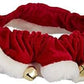 Huxley & Kent Ruff Pet Scrunchy | Santa (Medium) | Festive Christmas/Holiday Neckwear for Dogs/Cats | Fun Stretchable Costume Accessory | Soft Collar with Bells