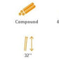 4 Stable Sticks® Essential 4 Points Bipod Shooting Sticks - Lightweight Aluminium, Extrem Stability for Hunting and Shooting, Foldable and transportable