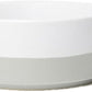 Waggo Dipper Ceramic Dog Bowl for Small and Large Breeds - Heavyweight and Durable Pet Food and Water Dish Crock, Dishwasher Safe, Modern (Light Grey, Medium)